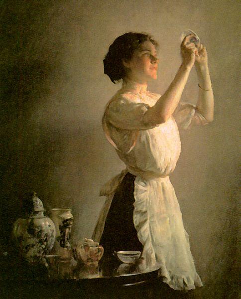 Joseph Decamp The Blue Cup Germany oil painting art